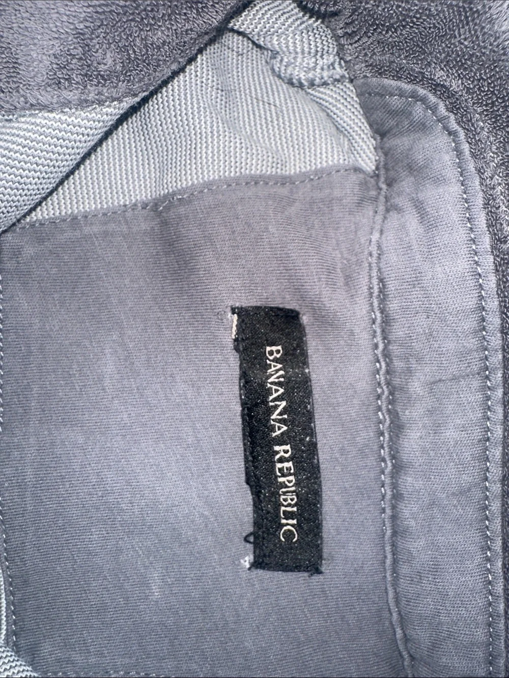 Banana Republic Men's Gray Short-Sleeve Polo